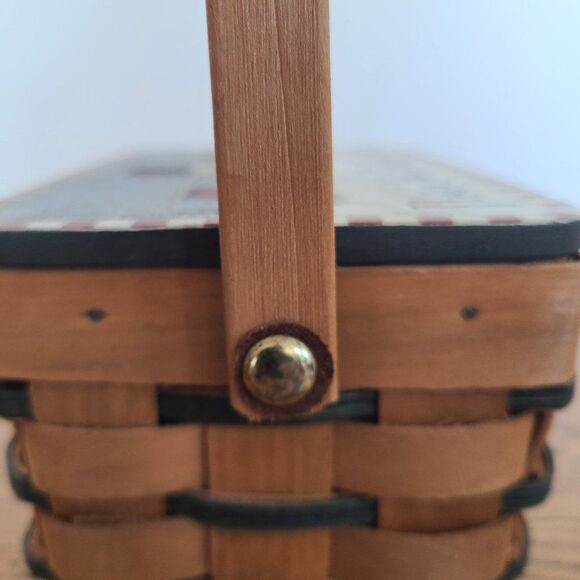 Vintage Crazy Mountain Basket There's No Place Like Home Artist Angela Anderson - Picture 10 of 16